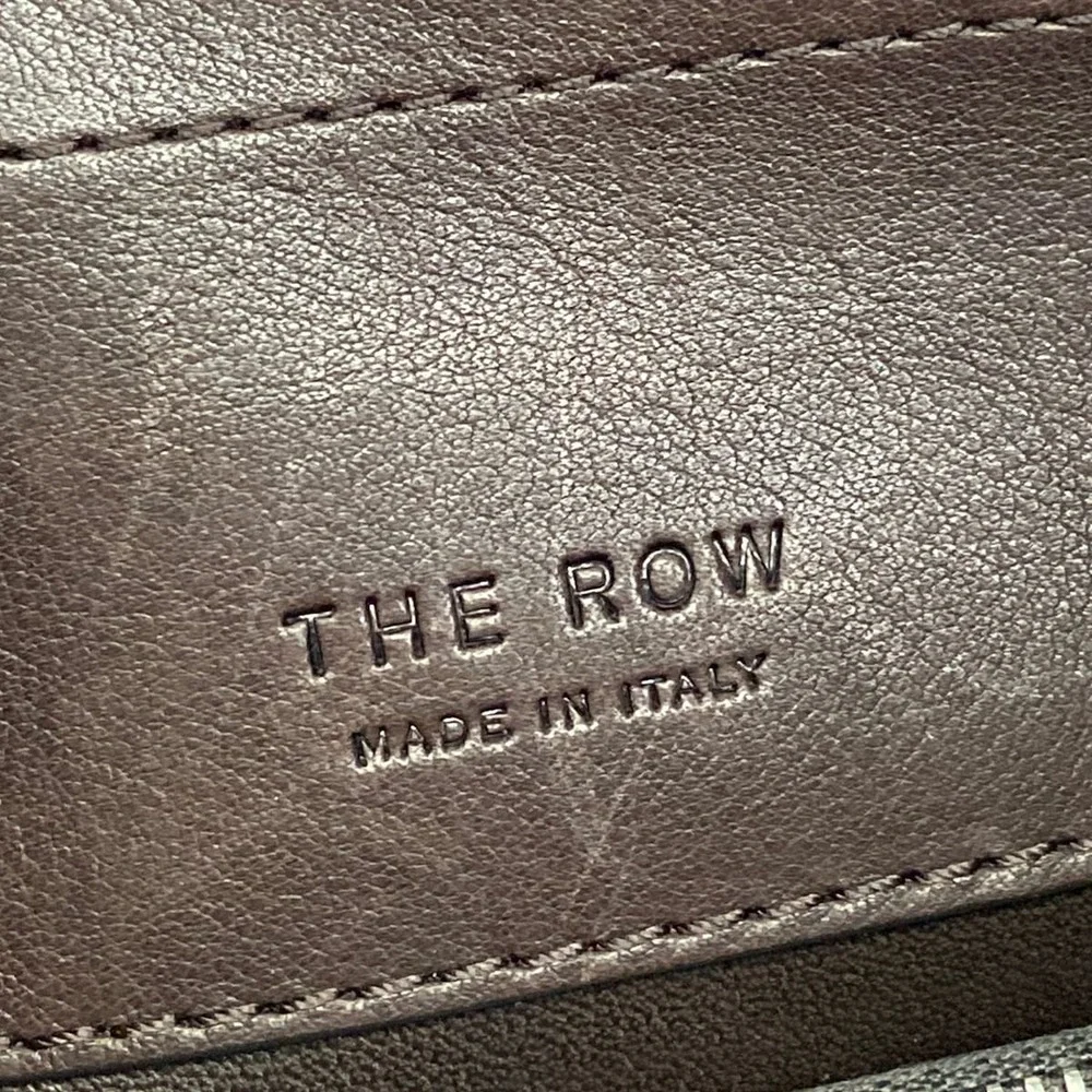 The Row Peggy Clutch Bag W1774 L72 CHESTNUT ANS (Dark Brown) - Picture 12 of 16